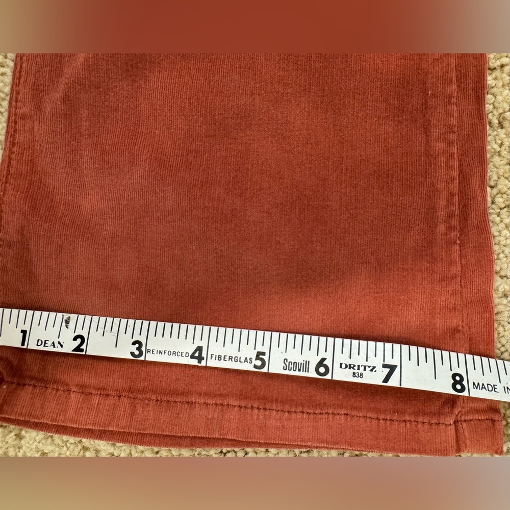 NWT James Jeans Terracotta Micro Corduroy Pants Size 25 Denim Style Womens Soft - Picture 11 of 11